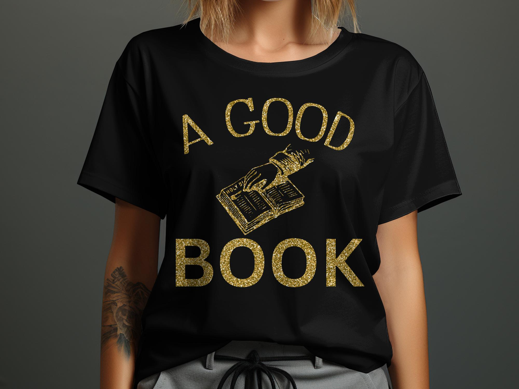 Christian Gold Bible T-shirt -Wear Your Faith with This Stylish Unisex Graphic Christian 100% Cotton Short Sleeve T-Shirt