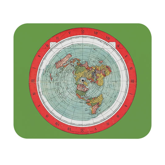 Flat Earth Gleason's Flat Earth Map Mouse Pad (Rectangle)