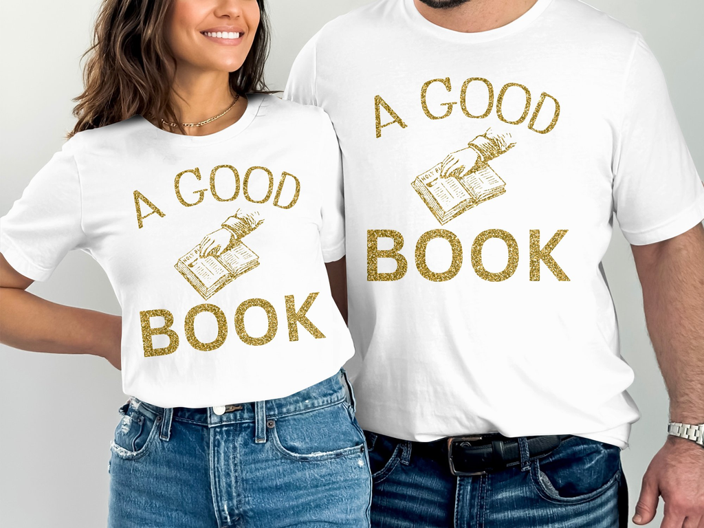 Christian Gold Bible T-shirt -Wear Your Faith with This Stylish Unisex Graphic Christian 100% Cotton Short Sleeve T-Shirt