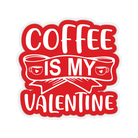 Lovely Kiss-Cut Stickers Valentines Day Coffee Is My Valentine Decorative Stickers for cards, Scrapbooks, gift tags, or on their own