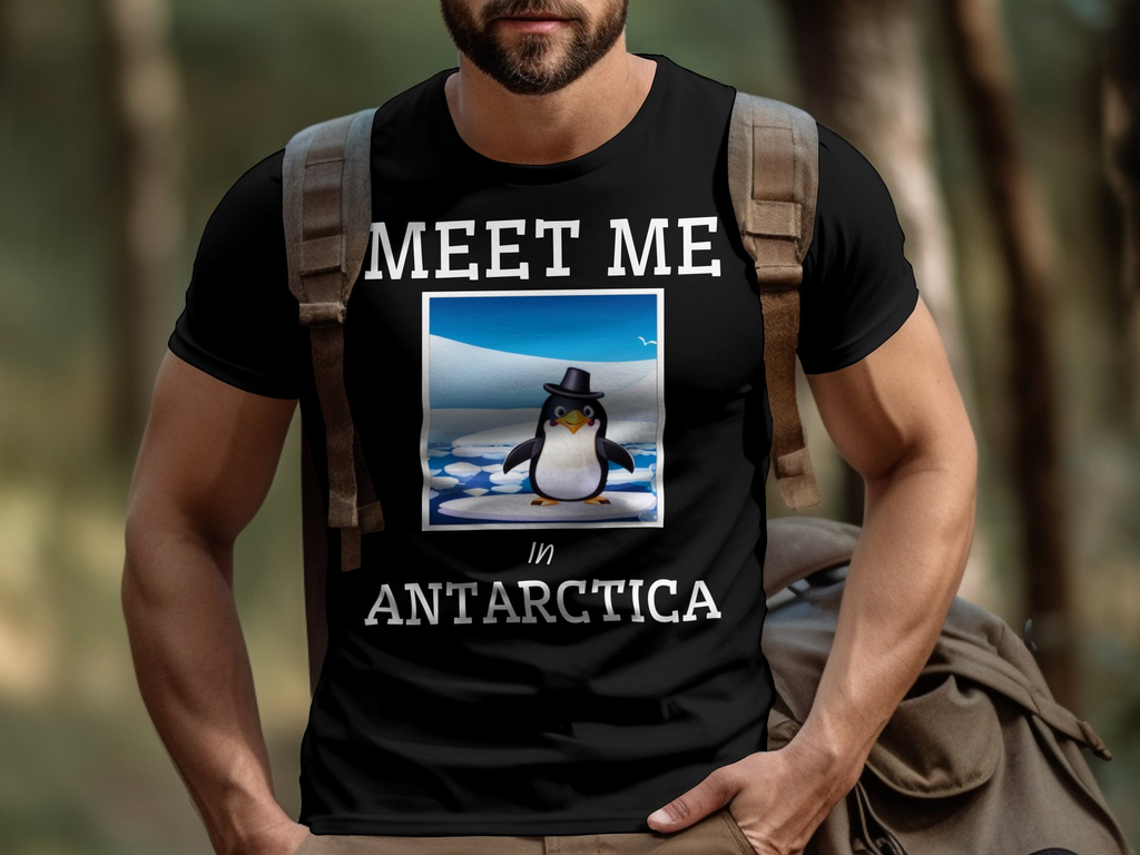 Antarctica T-Shirt Collection Shirt -This Shirt Featuring A Cute Penguin
