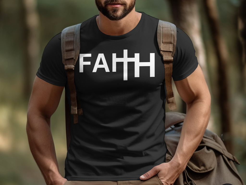 Christian Faith Cross T-shirt -Wear Your Faith with This Stylish Unisex Graphic Christian 100% Cotton Short Sleeve T-Shirt