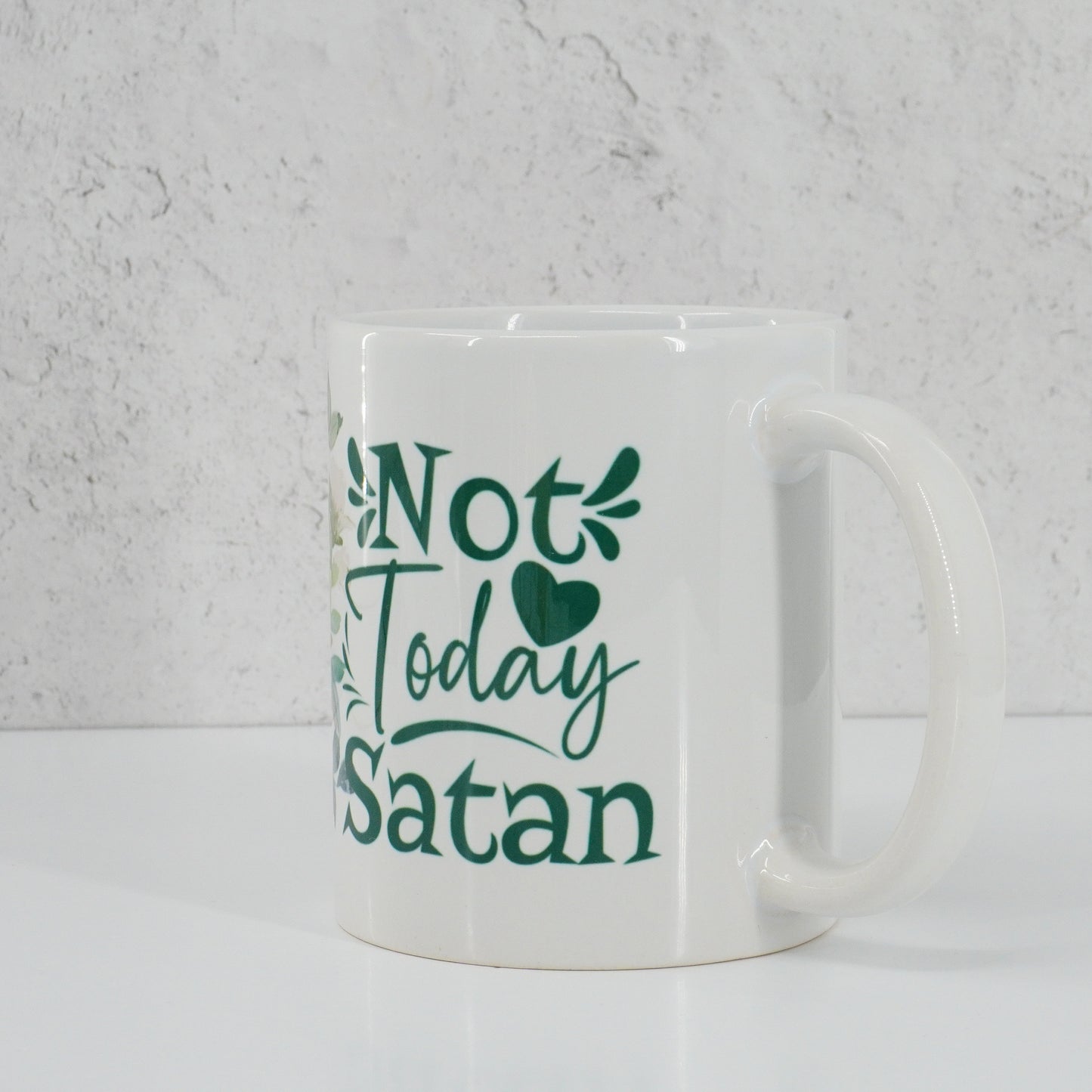 Christian Ceramic Mug - Not Today Satan Mug